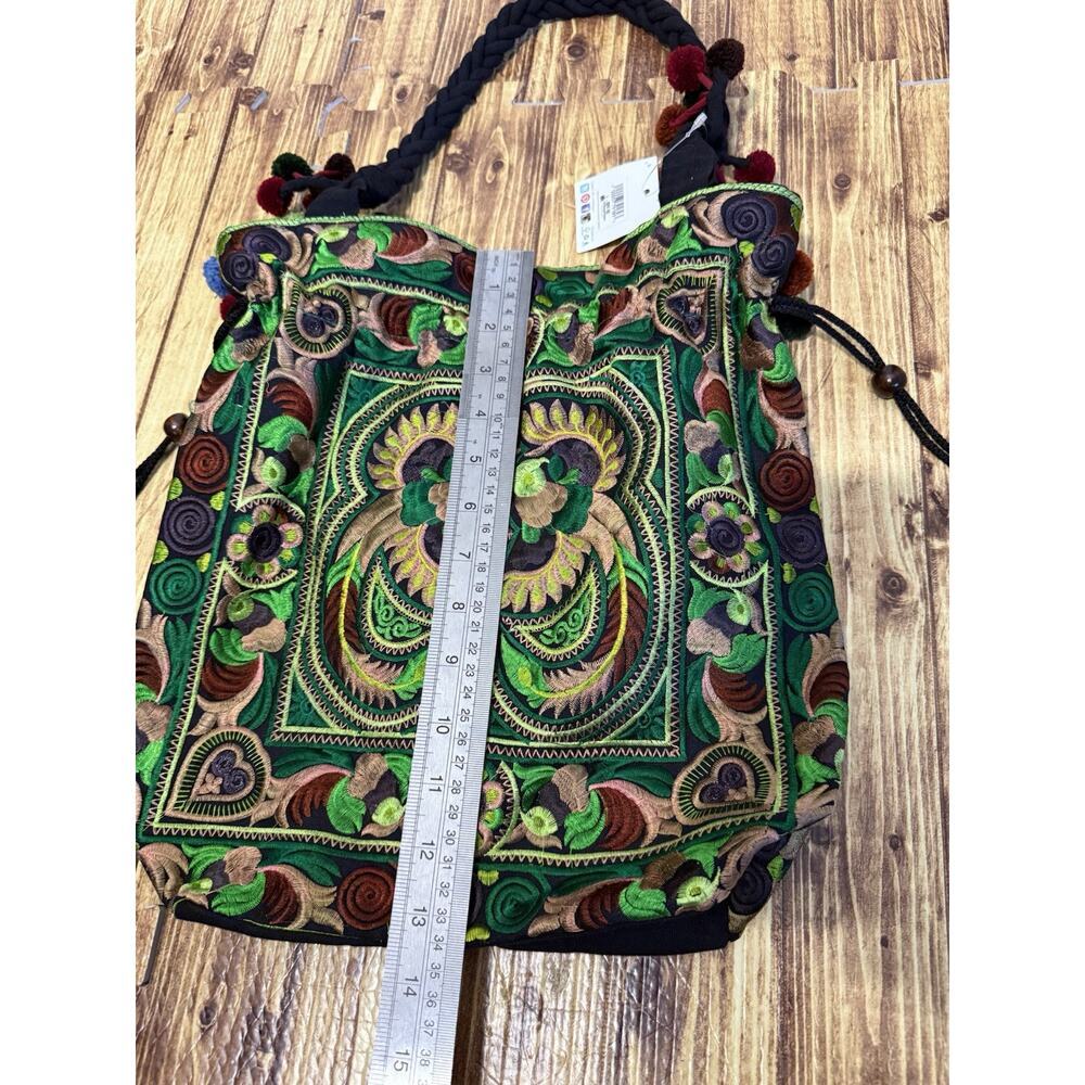 Disney Parks Lumily Thailand Handmade Embroidered Tassel Shoulder Bag - Picture 9 of 12